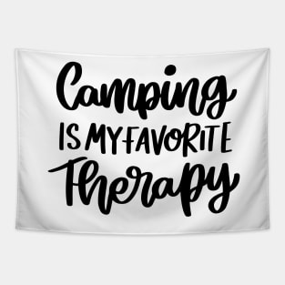 Camping is my favorite therapy Tapestry