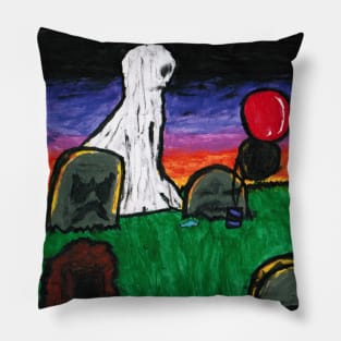 Retro Ghost Pillow