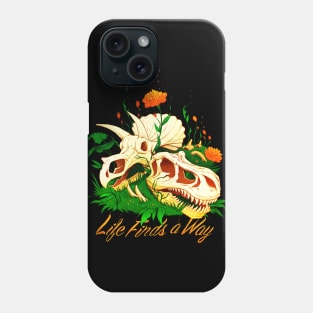 Prehistoric Skull Flower Life Phone Case