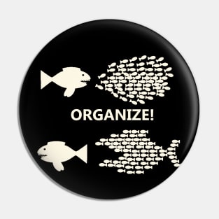 Organize Fish (White) Pin