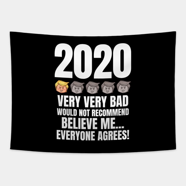 Trump Head Rating 2020 Quotes - Would Not recommend Tapestry by zeeshirtsandprints