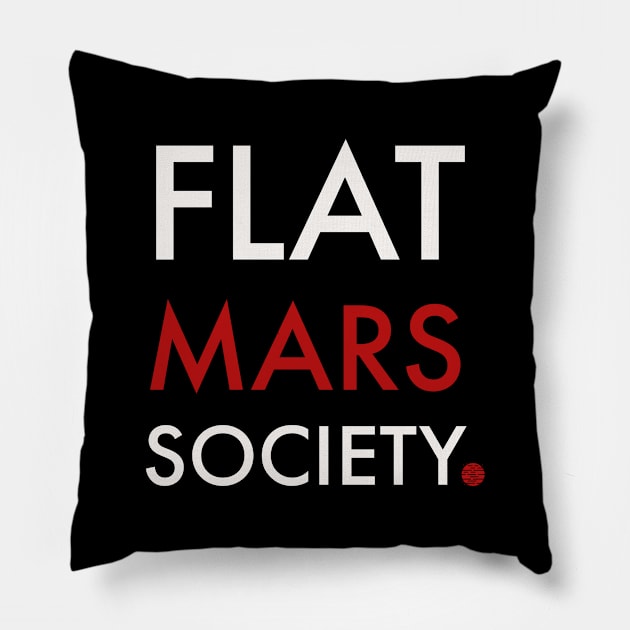 Flat Mars Society Pillow by Room Thirty Four
