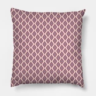 Retro Pink Purple Funky Style Modern Pattern Pillow