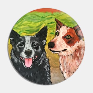 One Heeler, Two Heeler, Red Heeler, Blue Heeler! Pin