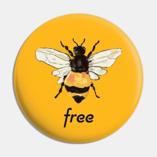 Bee free Pin