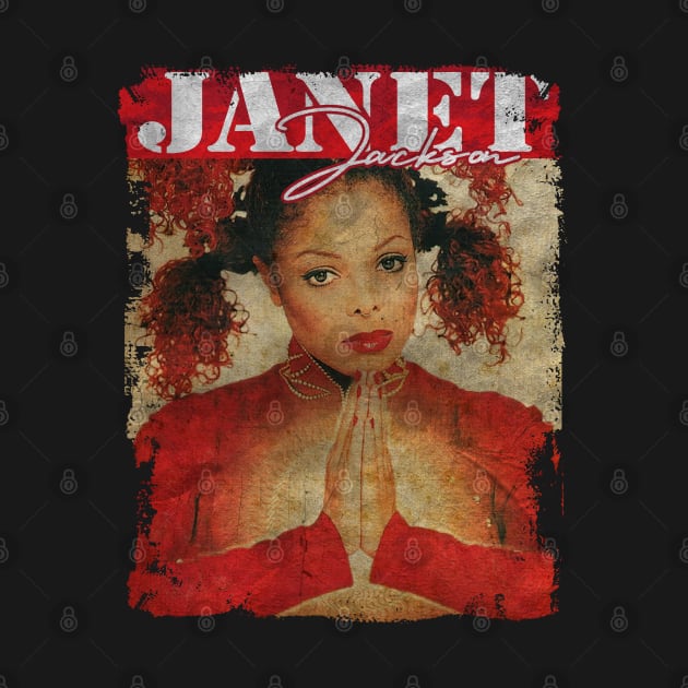 TEXTURE ART- JANET JACKSON RETRO by ZiziVintage