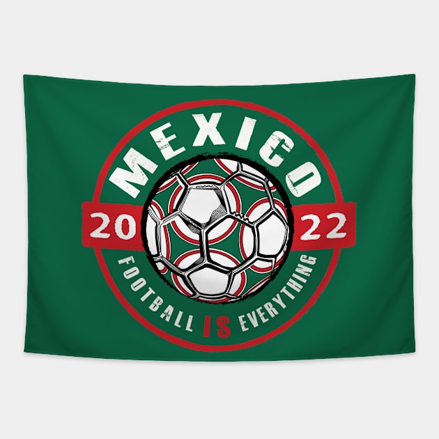 Football Is Everything - Mexico 2022 Vintage Tapestry by FOOTBALL IS EVERYTHING