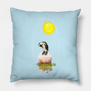 Napping Penguin in the Sun Pillow