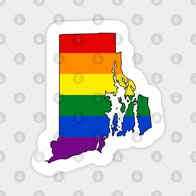 Rhode Island Pride Magnet by somekindofguru