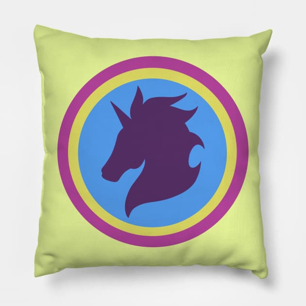 Unicorn Superhero Pillow by queennerdco