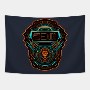 Skull Graphic Illustration Tapestry