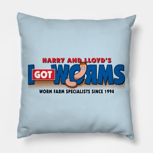 Harry & Lloyd's I Got Worms Pillow