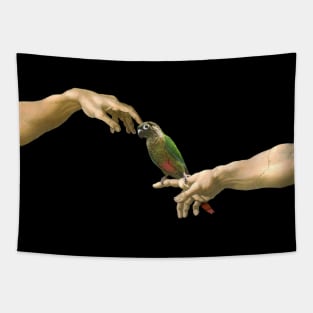 Michelangelo's Green Cheeked Conure Tapestry