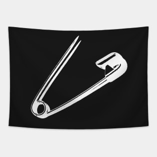 Safety Pin - What the Punk? - Stay Sharp - white edition Tapestry