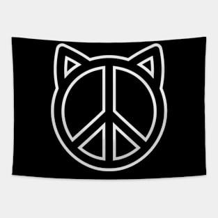 Peace like a puss Tapestry