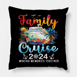 Family Cruise Ship Vacation Trip 2024 Family Cruise Matching Pillow