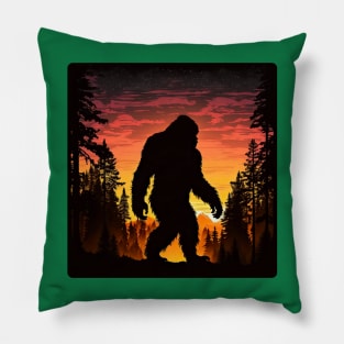 Bigfoot Silhouette Pillow