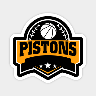 Personalized Basketball Pistons Proud Name Vintage Beautiful Magnet