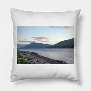 Loch Linnhe, Scotland, at sunset Pillow