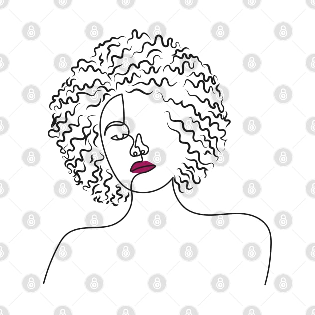 It's More Than Just Hair, It's an Attitude | One Line Drawing | One Line Art | Minimal | Minimalist by One Line Artist