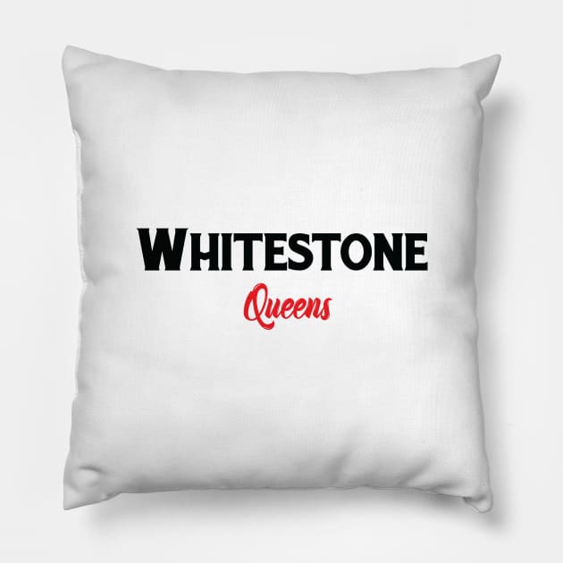 Whitestone Queens Residential Neighborhood In New York City New York Pillow by ProjectX23Red