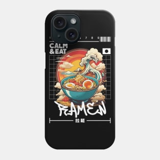 Calm and Eat Ramen Food Phone Case