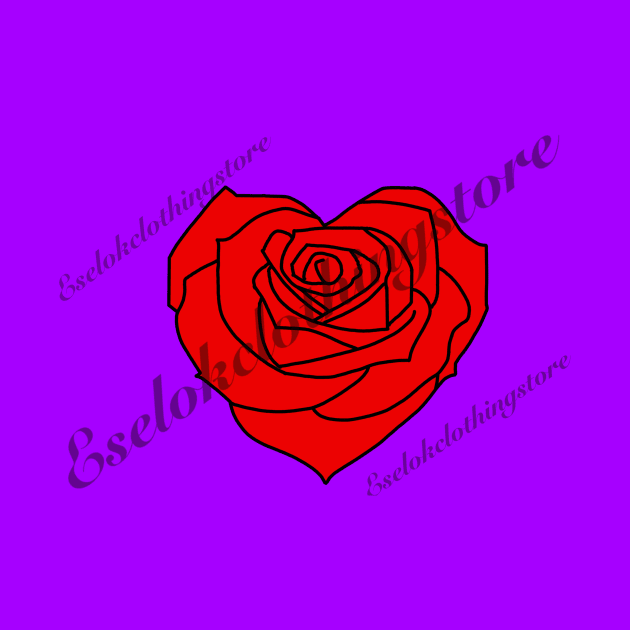 Heart Rose by Eselokclothingstore