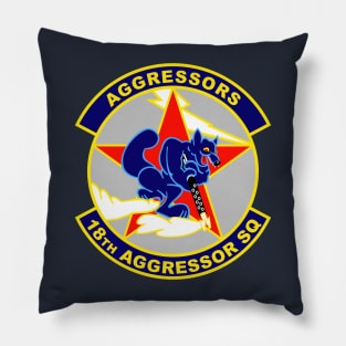 18th Aggressor Squadron Blue Foxes Pillow