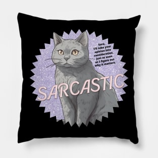 The Witty Pessimistic Pouncer Pillow