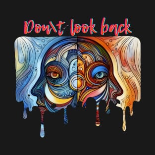 Abstract art of two side faces facing back to back T-Shirt