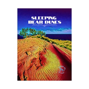 Sleeping Bear Dunes National Lakeshore Poster T-Shirt