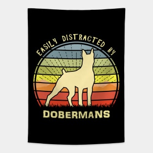 Easily Distracted By Dobermans Tapestry