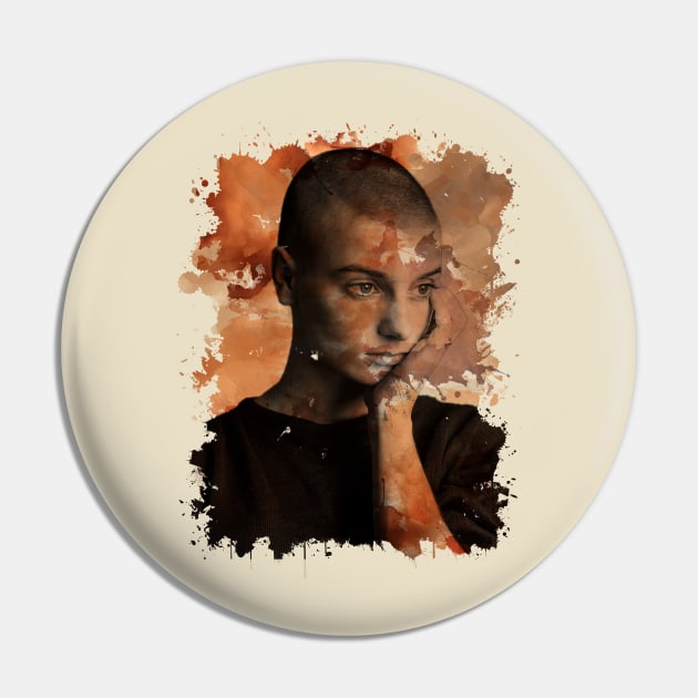 Splash Brown color Sinéad O'Connor Pin by sgregory project