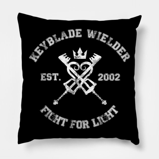 Keyblade Wielder (White) Pillow by KarmaDash