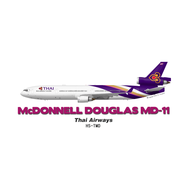 McDonnell Douglas MD-11 - Thai Airways by TheArtofFlying