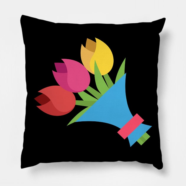 Flower Bouquet Pillow by EclecticWarrior101