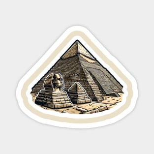 Giza Pyramids Magnet