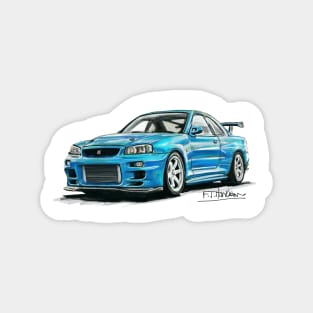 Nissan GTR Skyline R34 Magnet