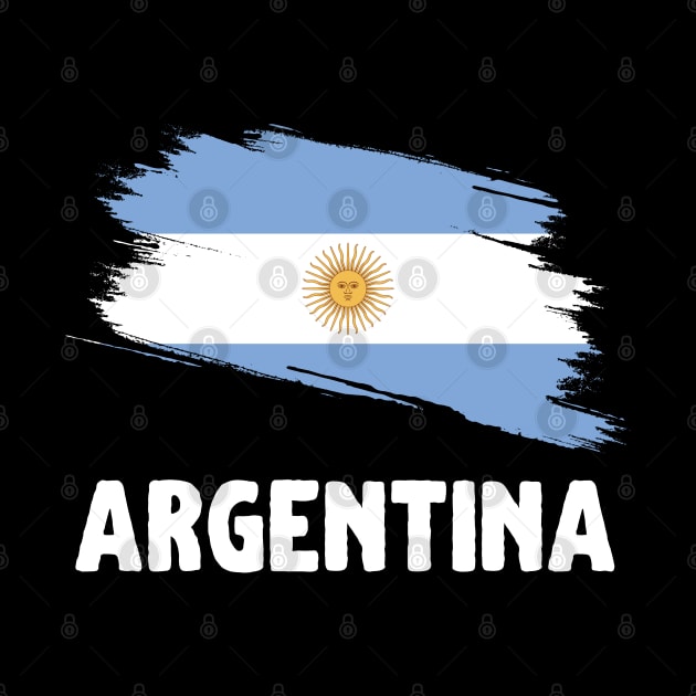 Argentina Flag Distressed by jackofdreams22