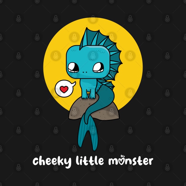 Cheeky little monster (on dark colors) by Messy Nessie