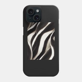 Stylized Zebra Fur - Printed Faux Hide #7 Phone Case