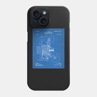 Film Camera Patent - Film Lover Cinema Student Art - Blueprint Phone Case