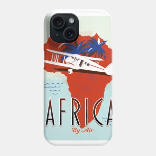 Africa By Air travel poster Phone Case