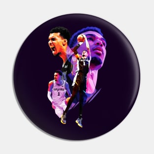 Vic Wemby Low Poly Pin