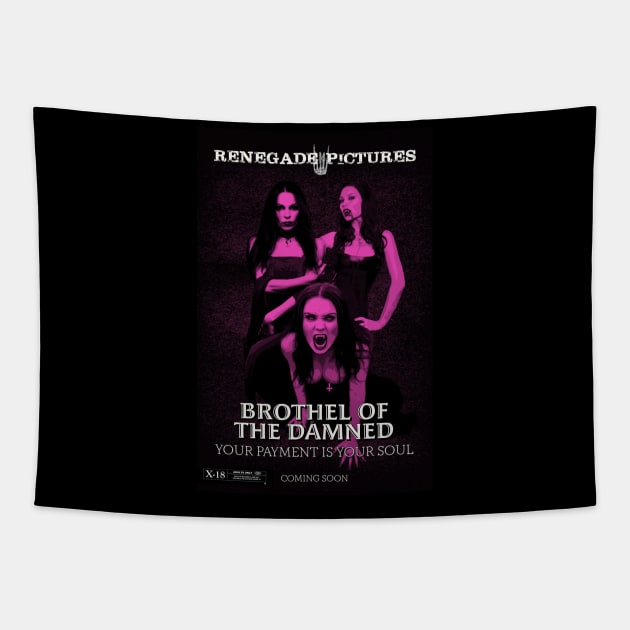 Brothel of the Damned Poster Tapestry by TWO HORNS UP ART