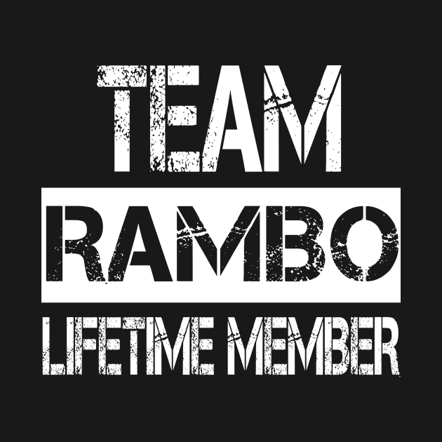 Rambo Name Team Rambo Lifetime Member by SaundersKini