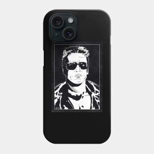 THE TERMINATOR (Black and White) Phone Case