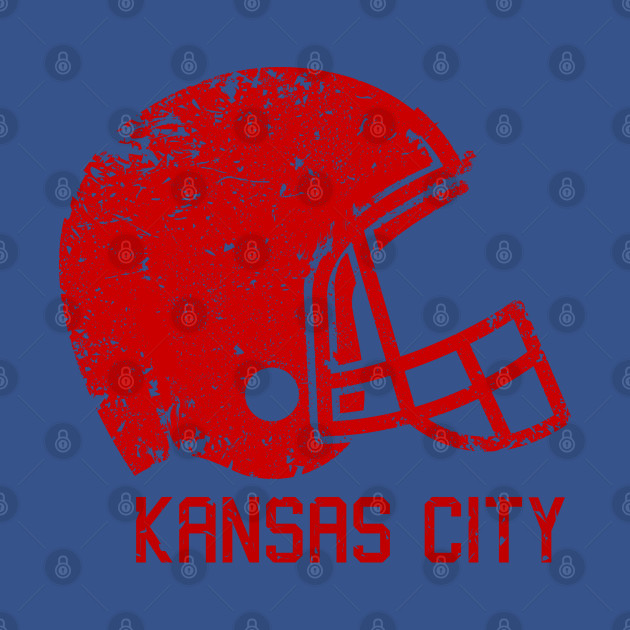 Disover Kansas city chiefs Retro Helmet - Chiefs - T-Shirt