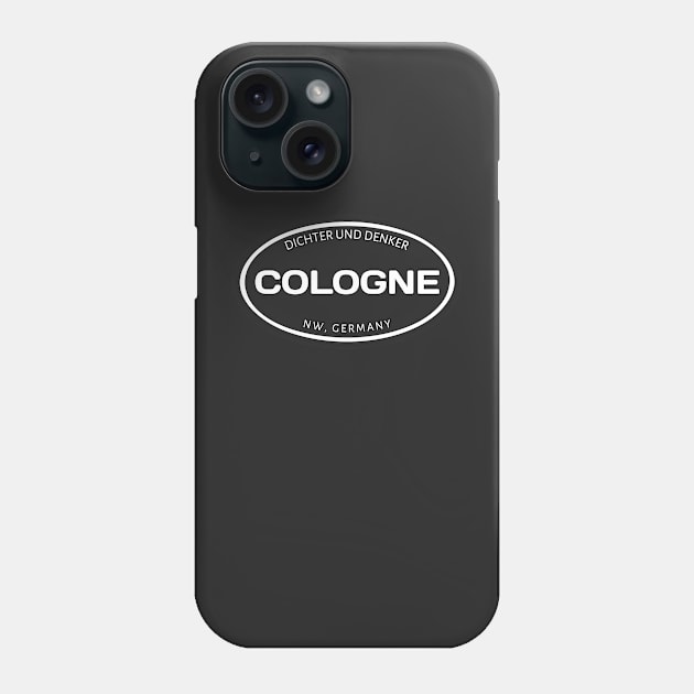 Cologne Germany Oval Phone Case by urban-wild-prints