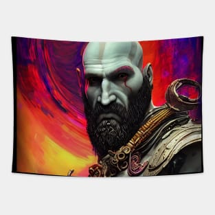 CYBERPUNK STEAMPUK KRATOS GOW Tapestry